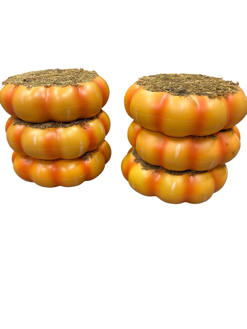 Target Fall/Halloween 2023 Pumpkin & Moss Platform (9" x 3") EACH (Lot of 6) NEW